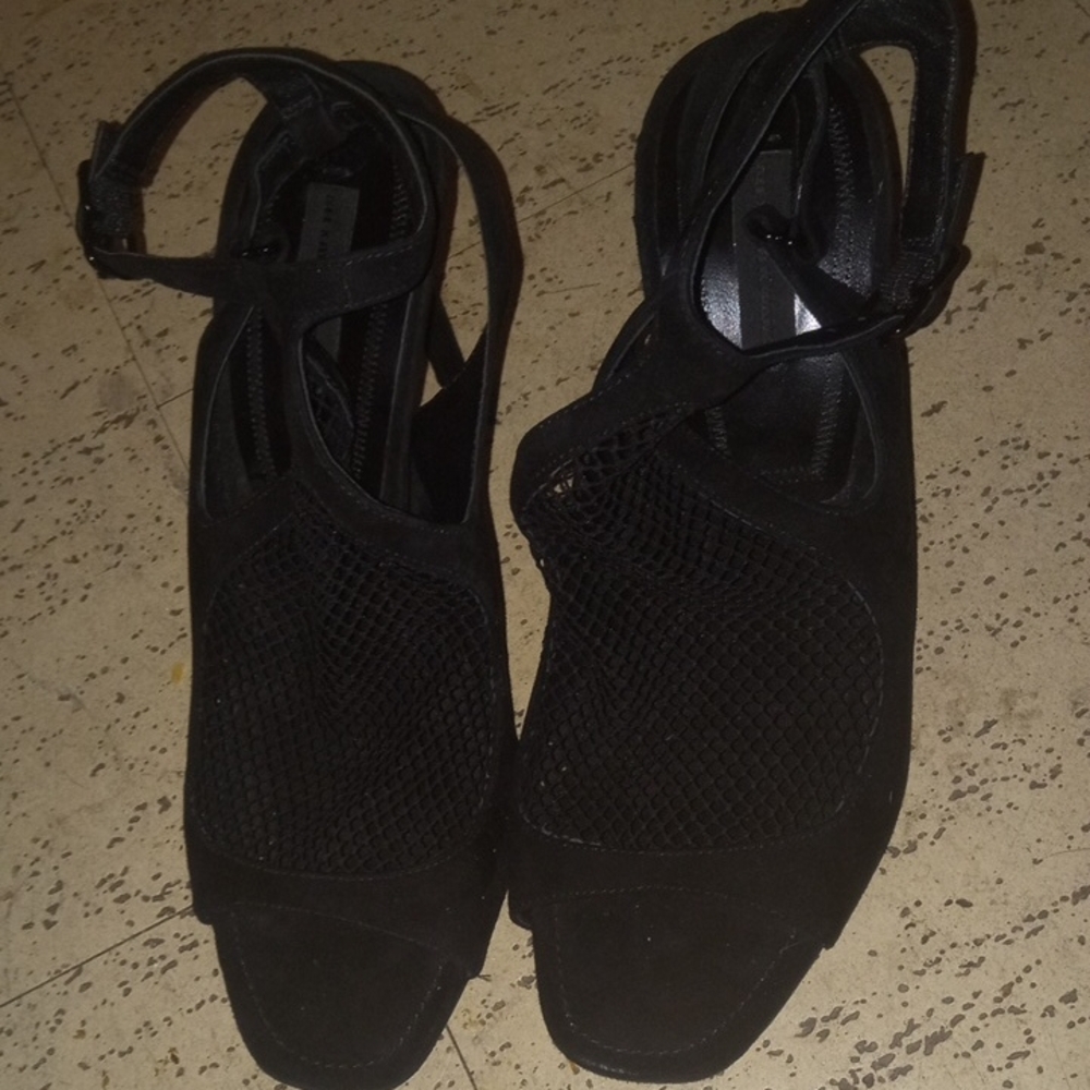Chic Black Mesh Women's Heels